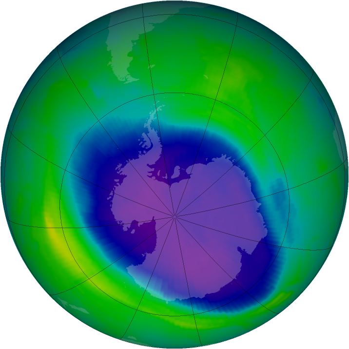 Ozone Map 1997-09-21